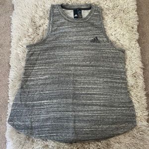 Adidas workout tank in gray size small